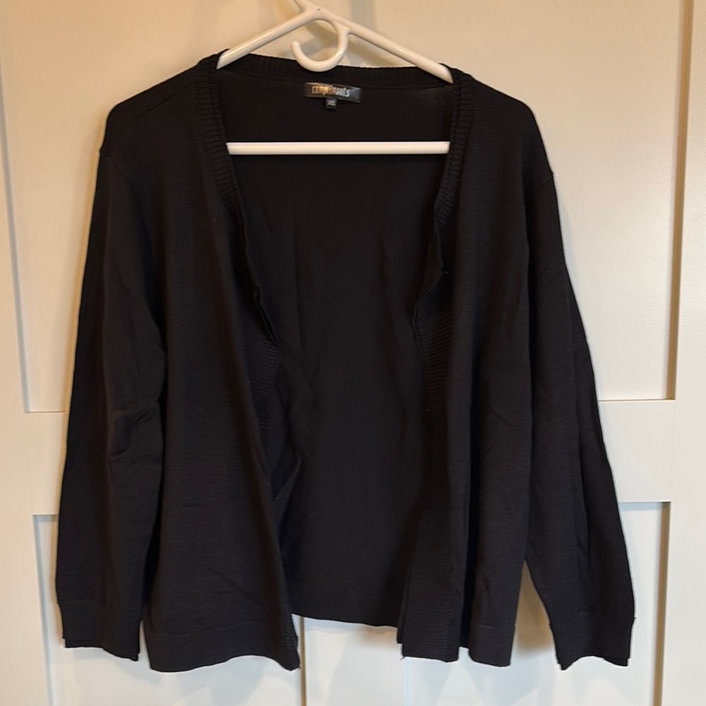 Compliments • Black Open Cardigan - Picture 1 of 4